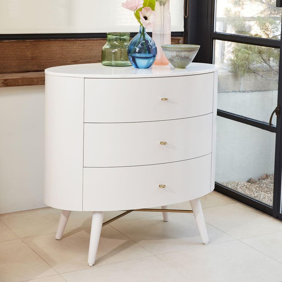 Penelope 3Drawer Dresser Oyster w/ Marble Top west elm United Kingdom